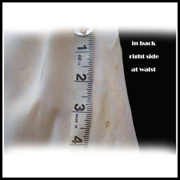 Vintage Pink Rayon Long Nightgown LARGE Size with Lacy Pinafore Ruffle - 1940s - Picture 7 of 13